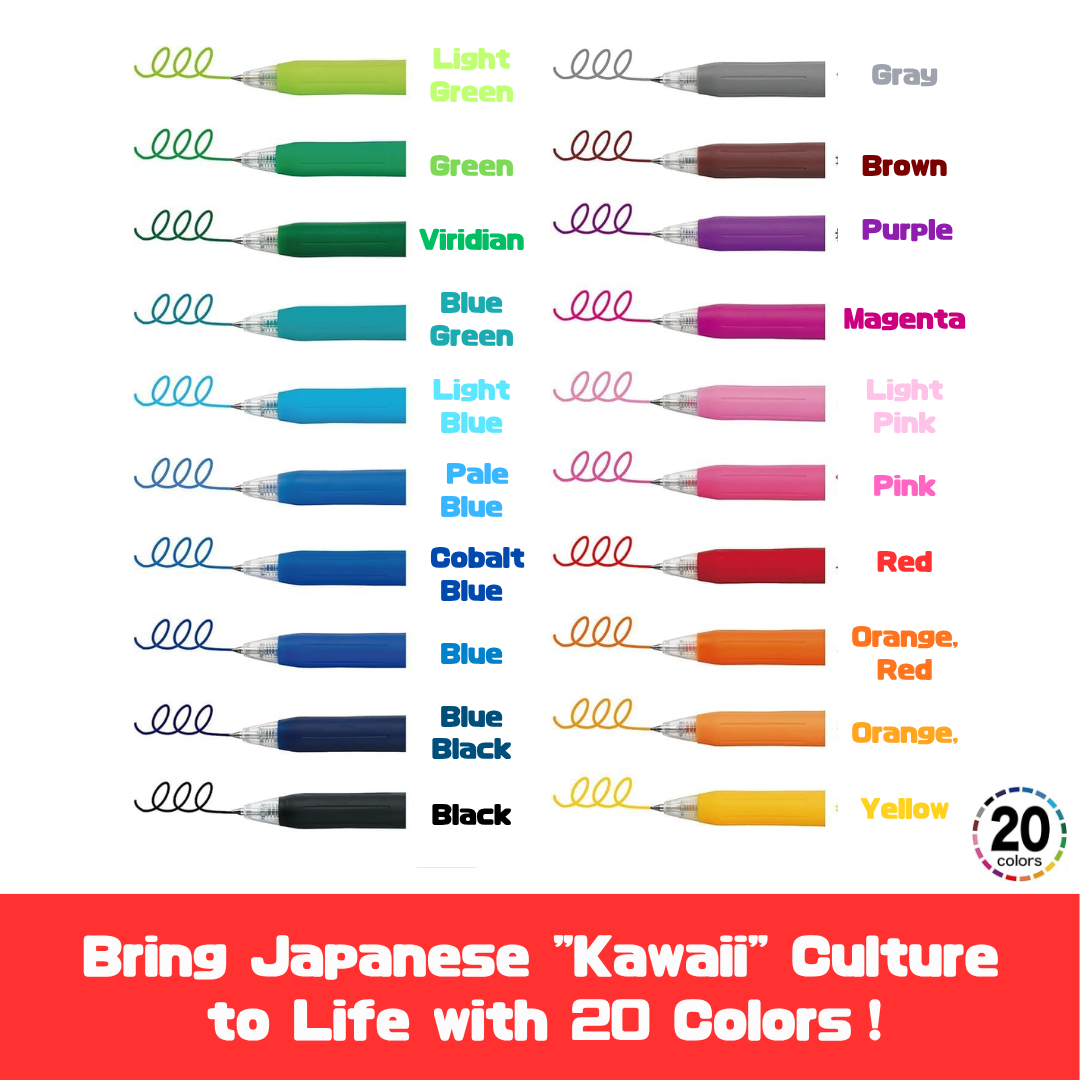 Bring Japanese "Kawaii" Culture to Life with 20 Colors！